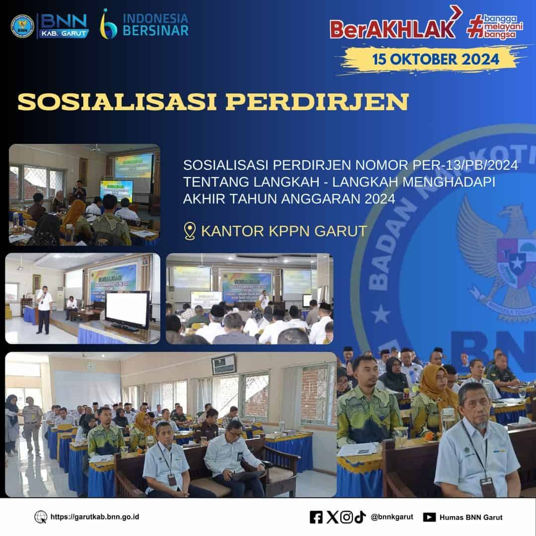 BNNK Garut Ikuti Sosialisasi Perdirjen Nomor PER-13/PB/2024 tentang Langkah-Langkah Menghadapi Akhir Tahun Anggaran 2024 BNNK Garut Ikuti Sosialisasi Perdirjen Nomor PER-13/PB/2024 tentang Langkah-Langkah Menghadapi Akhir Tahun Anggaran 2024