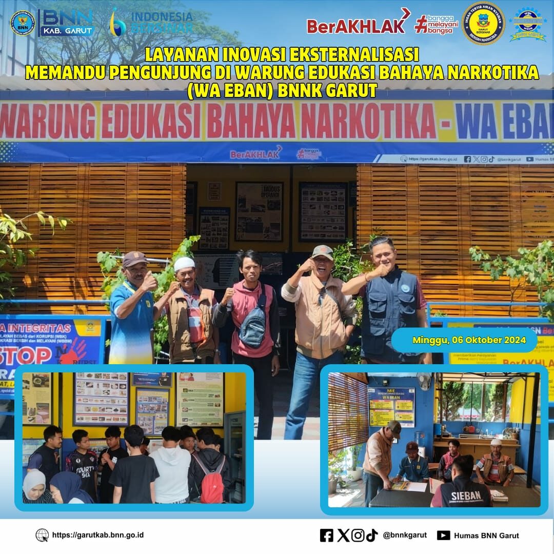 PELAYANAN MOBILE, SAMBANG INFORMASI DAN EDUKASI BAHAYA NARKOTIKA (SIEBAN), PELAYANAN KELILING, DAN SOSIALISASI AGEN INFORMASI NARKOTIKA GARUT (AING) DI DESA JAYARAGA