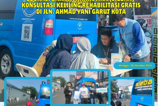 PELAYANAN MOBILE, SAMBANG INFORMASI DAN EDUKASI BAHAYA NARKOTIKA (SIEBAN), PELAYANAN KELILING, DAN SOSIALISASI AGEN INFORMASI NARKOTIKA GARUT (AING) DI DESA JAYARAGA