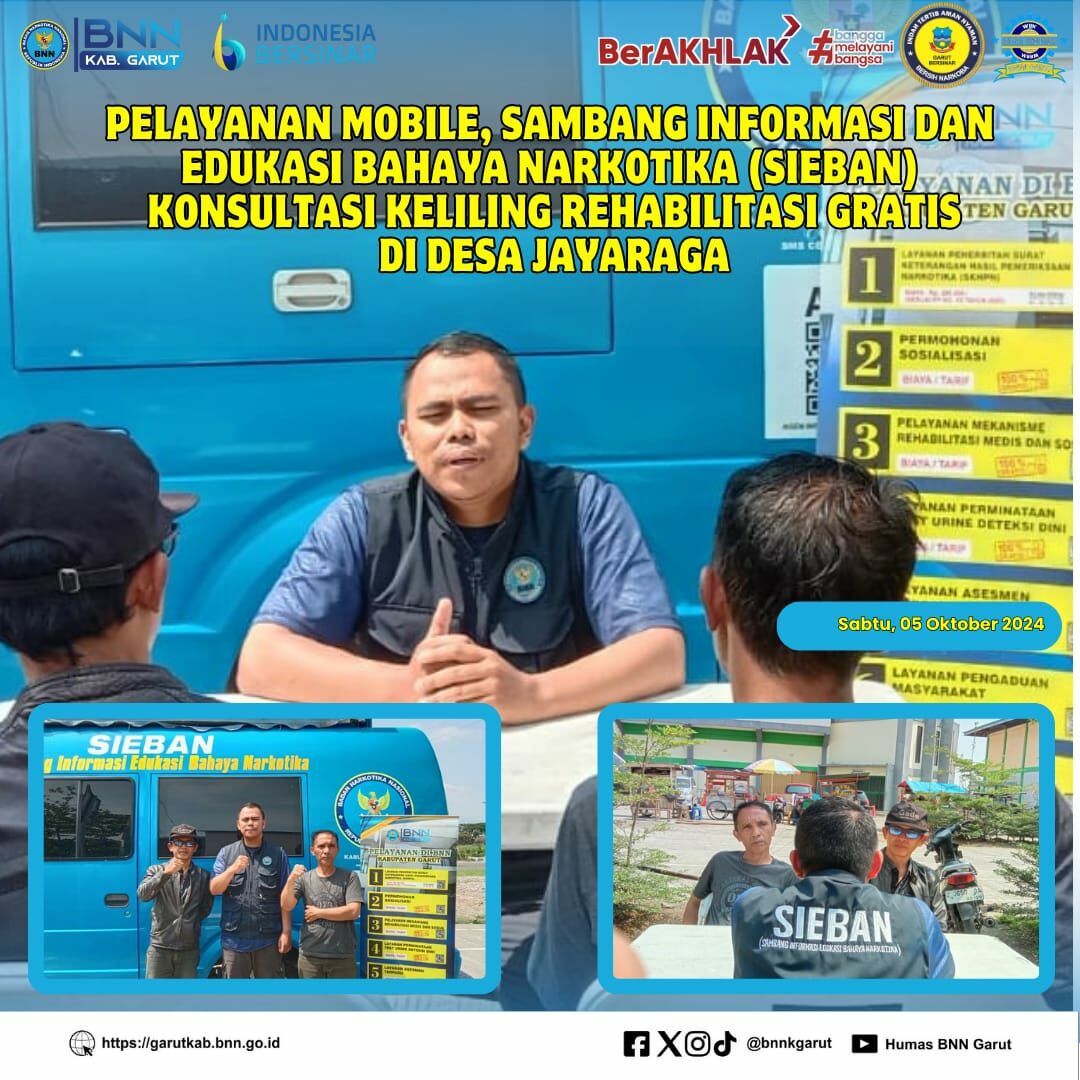 PIKET SIAGA P4GN DI WARUNG EDUKASI BAHAYA NARKOTIKA (WA EBAN) BNNK GARUT