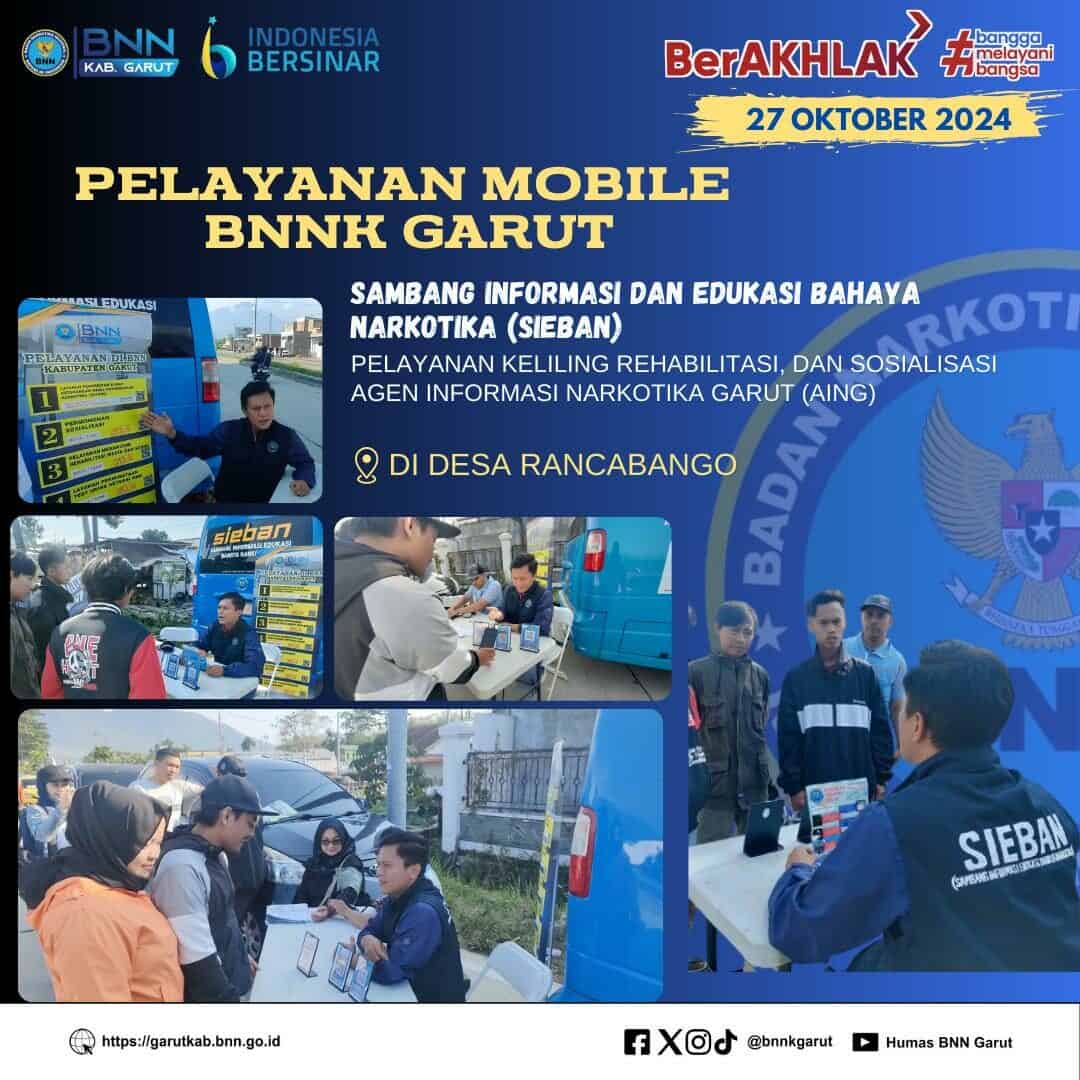 LAYANAN INOVASI EKSTERNALISASI BNNK GARUT, MEMANDU PENGUNJUNG DI WARUNG EDUKASI BAHAYA NARKOTIKA (WA EBAN) BNNK GARUT LAYANAN INOVASI EKSTERNALISASI BNNK GARUT, MEMANDU PENGUNJUNG DI WARUNG EDUKASI BAHAYA NARKOTIKA (WA EBAN) BNNK GARUT