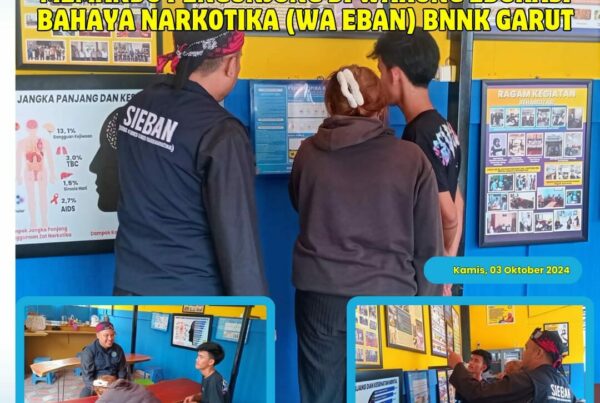 PIKET SIAGA P4GN DI WARUNG EDUKASI BAHAYA NARKOTIKA (WA EBAN) BNNK GARUT