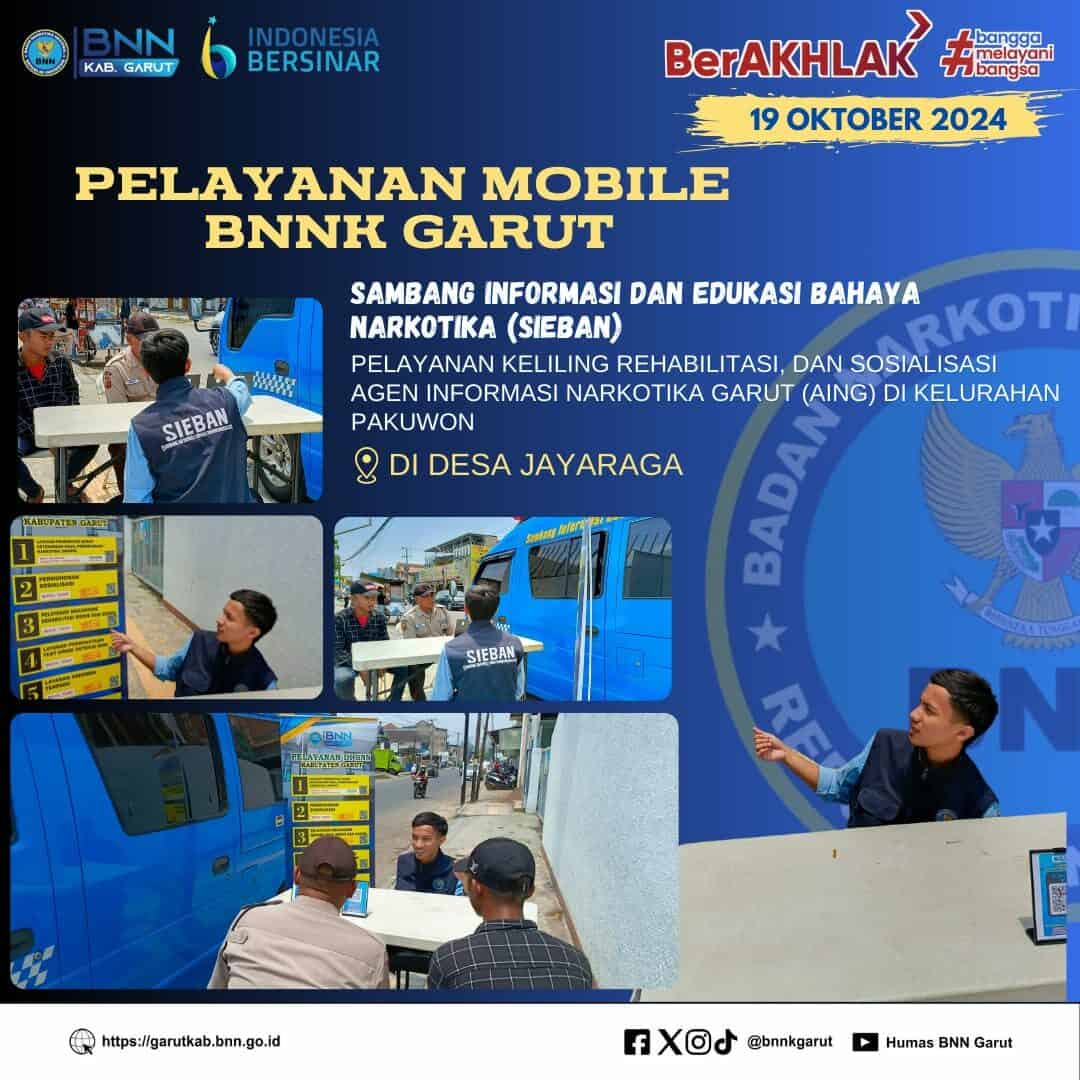 PIKET SIAGA P4GN BNNK GARUT LAYANAN INOVASI EKSTERNALISASI, MEMANDU PENGUNJUNG DI WARUNG EDUKASI BAHAYA NARKOTIKA (WA EBAN) BNNK GARUT PIKET SIAGA P4GN BNNK GARUT LAYANAN INOVASI EKSTERNALISASI, MEMANDU PENGUNJUNG DI WARUNG EDUKASI BAHAYA NARKOTIKA (WA EBAN) BNNK GARUT