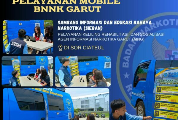 LAYANAN INOVASI EKSTERNALISASI BNNK GARUT, MEMANDU PENGUNJUNG DI WARUNG EDUKASI BAHAYA NARKOTIKA (WA EBAN) BNNK GARUT
