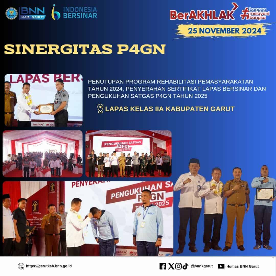 Perkuat P4GN, BNNK Garut Laksanakan Sinergitas Dengan LAPAS Kelas IIA Garut Perkuat P4GN, BNNK Garut Laksanakan Sinergitas Dengan LAPAS Kelas IIA Garut