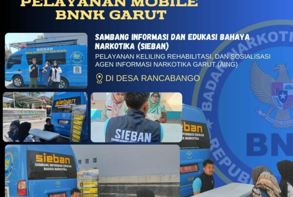 PELAYANAN MOBILE, SAMBANG INFORMASI DAN EDUKASI BAHAYA NARKOTIKA (SIEBAN), PELAYANAN KELILING, DAN SOSIALISASI AGEN INFORMASI NARKOTIKA GARUT (AING) DI KELURAHAN SUKAKARYA