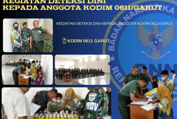 BNNK Garut Gelar Deteksi Dini di Lingkungan KODIM 0611/GARUT