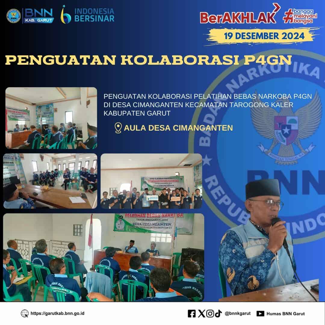 BNNK Garut Adakan Penguatan Kolaborasi P4GN Desa Bersih Narkoba BNNK Garut Adakan Penguatan Kolaborasi P4GN Desa Bersih Narkoba