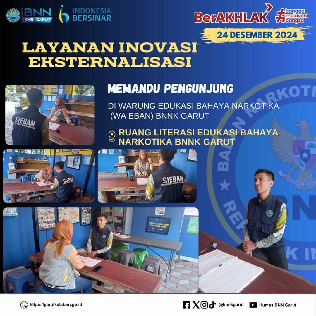 PERKUAT P4GN, MEMANDU PENGUNJUNG DI WARUNG EDUKASI BAHAYA NARKOTIKA (WA EBAN) BNNK GARUT PERKUAT P4GN, MEMANDU PENGUNJUNG DI WARUNG EDUKASI BAHAYA NARKOTIKA (WA EBAN) BNNK GARUT