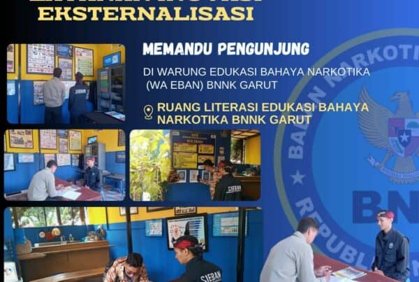 LAYANAN INOVASI EKSTERNALISASI, BNNK GARUT MEMANDU PENGUNJUNG DI WARUNG EDUKASI BAHAYA NARKOTIKA (WA EBAN) PERKUAT LAYANAN INOVASI EKSTERNALISASI, BNNK GARUT MEMANDU PENGUNJUNG DI WARUNG EDUKASI BAHAYA NARKOTIKA (WA EBAN)