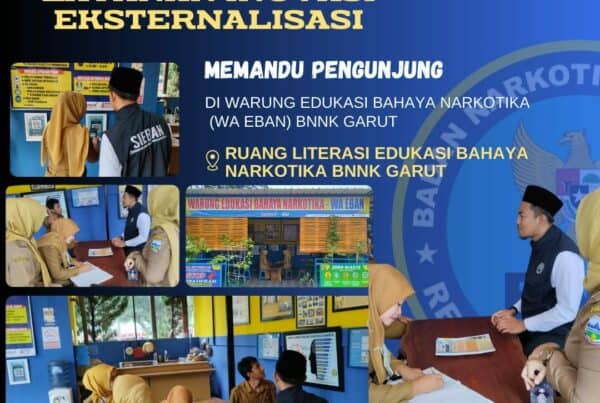 PIKET SIAGA P4GN BNNK GARUT LAYANAN INOVASI EKTERNALISASI, MEMANDU PENGUNJUNG DI WARUNG EDUKASI BAHAYA NARKOTIKA (WA EBAN) BNNK GARUT PIKET SIAGA P4GN BNNK GARUT LAYANAN INOVASI EKTERNALISASI, MEMANDU PENGUNJUNG DI WARUNG EDUKASI BAHAYA NARKOTIKA (WA EBAN) BNNK GARUT