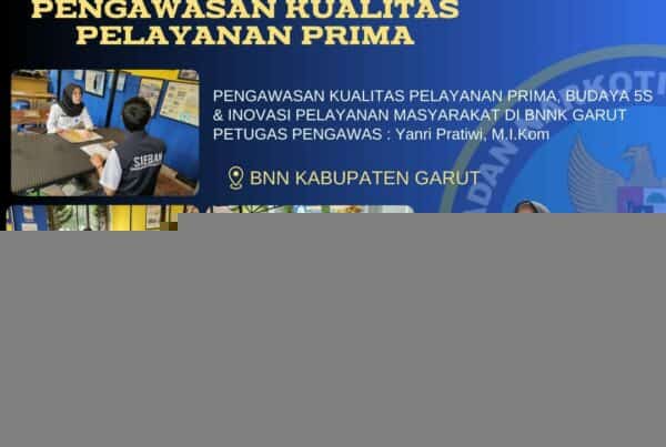 Pengawasan Kualitas Pelayanan Prima dan Budaya 5S di Lingkungan BNNK Garut
