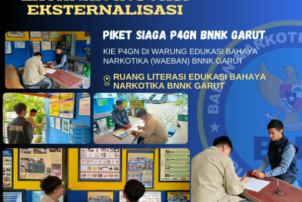 BNNK GARUT GELAR KIE P4GN DI WARUNG EDUKASI BAHAYA NARKOTIKA (WA EBAN) BNNK GARUT
