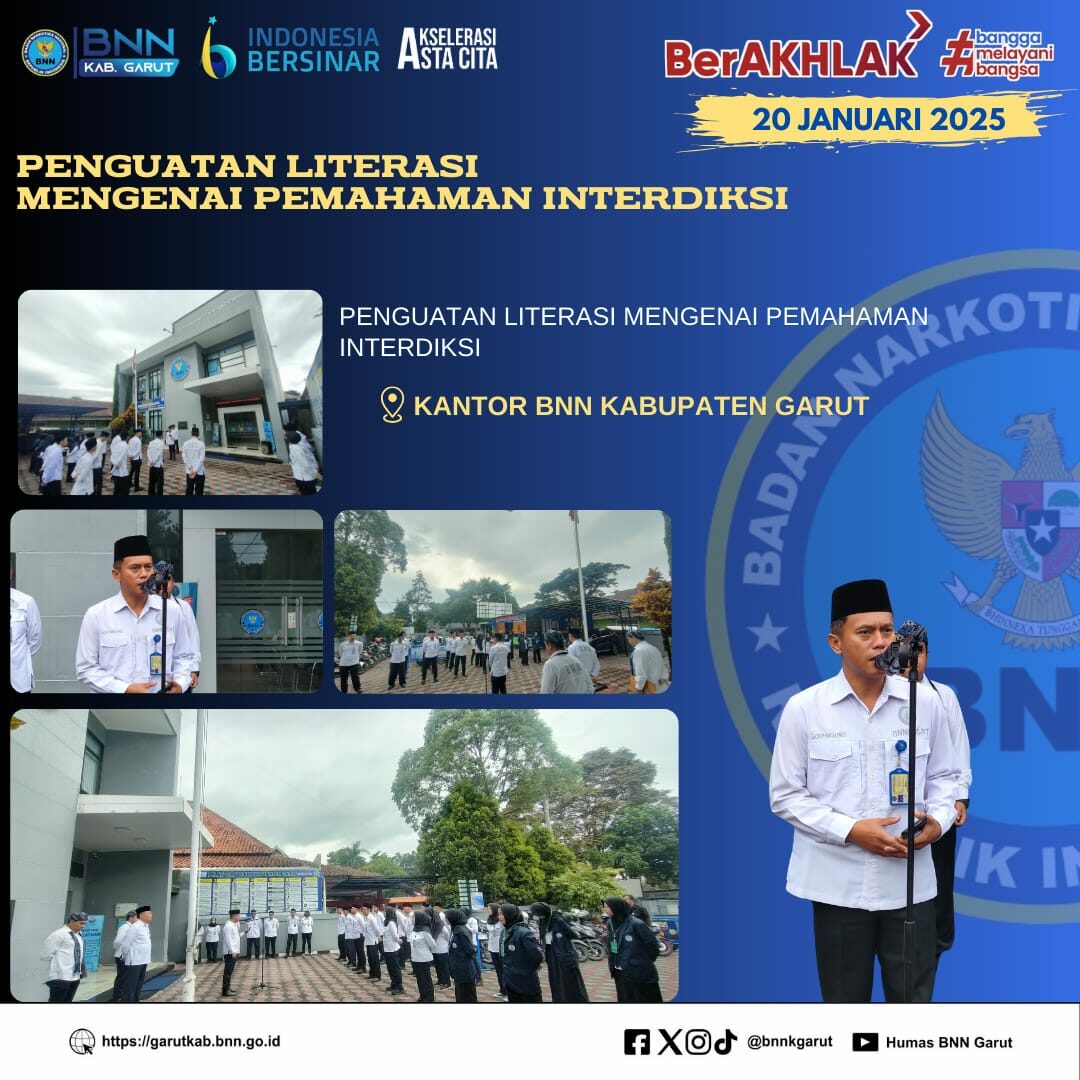 BNNK Garut Gelar Penguatan Literasi Mengenai Pemahaman Interdiksi BNNK Garut Gelar Penguatan Literasi Mengenai Pemahaman Interdiksi