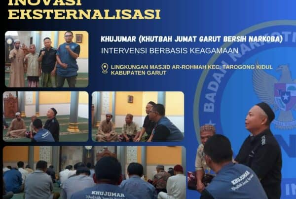 BNNK GARUT ADAKAN LAYANAN INOVASI EKTERNALISASI, MEMANDU PENGUNJUNG DI WARUNG EDUKASI BAHAYA NARKOTIKA (WA EBAN) BNNK GARUT