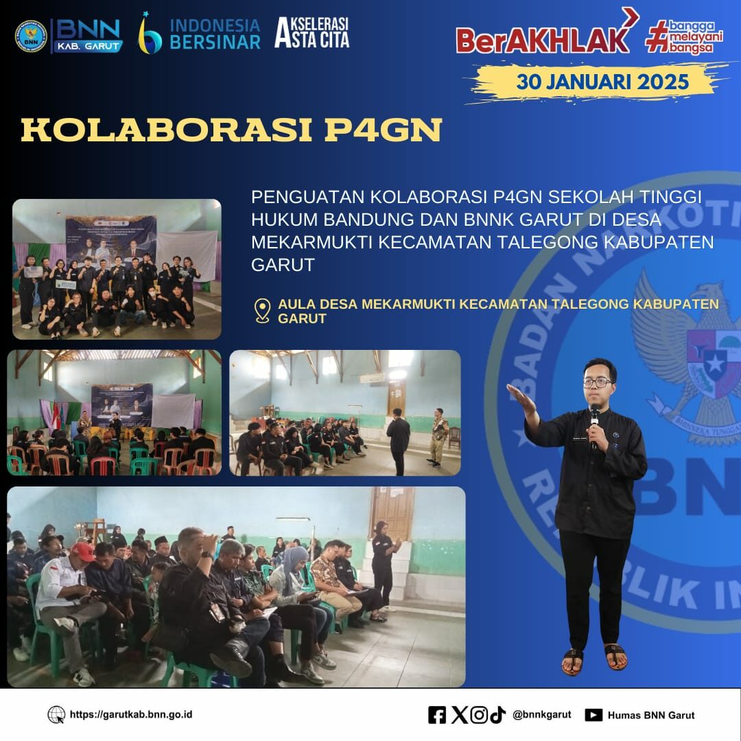 Perkuat P4GN, BNNK Garut Gelar Kolaborasi P4GN Dengan STH Bandung Perkuat P4GN, BNNK Garut Gelar Kolaborasi P4GN Dengan UIN Sunan Gunung Jati Bandung