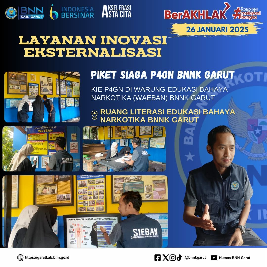 BNNK GARUT LAKSANAKAN KIE P4GN DI WARUNG EDUKASI BAHAYA NARKOTIKA (WA EBAN) BNNK GARUT BNNK GARUT LAKSANAKAN KIE P4GN DI WARUNG EDUKASI BAHAYA NARKOTIKA (WA EBAN) BNNK GARUT