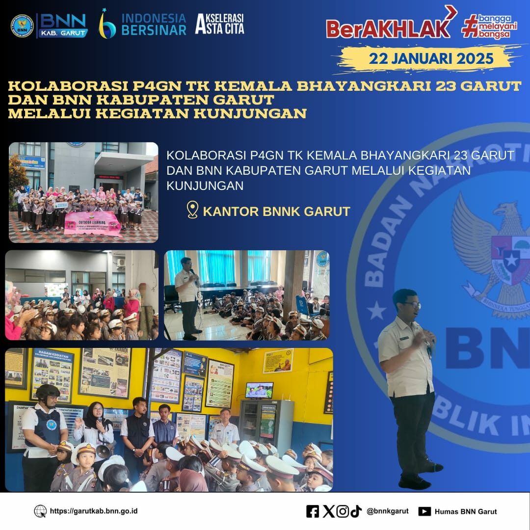Penguatan Kolaborasi P4GN BNNK Garut Dengan TK Kemala Bhayangkari 23 Garut Penguatan Kolaborasi P4GN BNNK Garut Dengan TK Kemala Bhayangkari 23 Garut