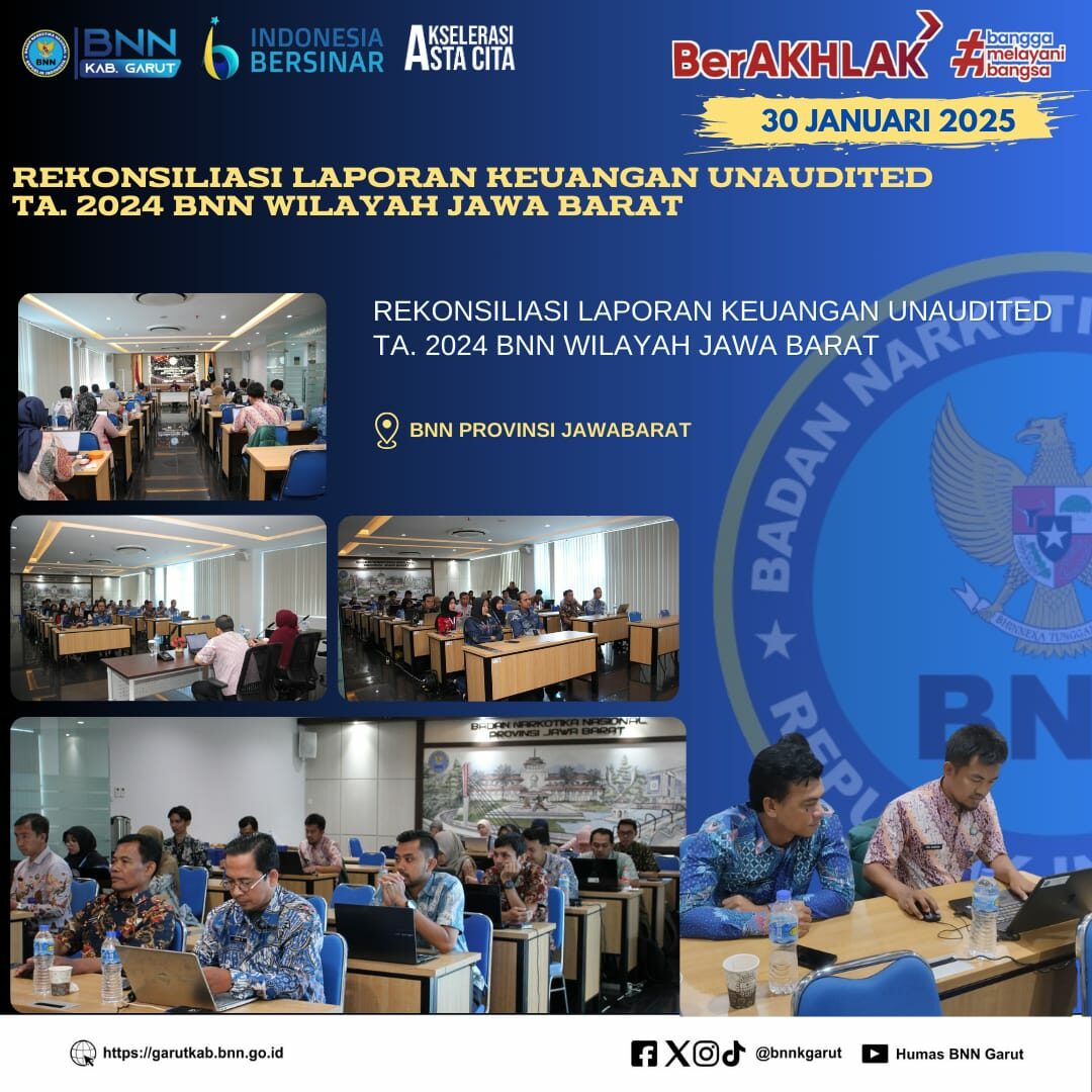 Rekonsiliasi Laporan Keuangan Unaudited TA. 2024 BNN Wilayah Jawa Barat Rekonsiliasi Laporan Keuangan Unaudited TA. 2024 BNN Wilayah Jawa Barat