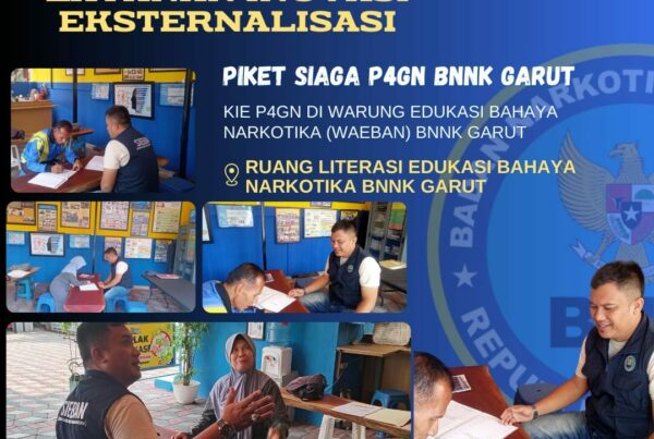 BNNK GARUT GELAR KIE P4GN DI WARUNG EDUKASI BAHAYA NARKOTIKA (WA EBAN) BNNK GARUT