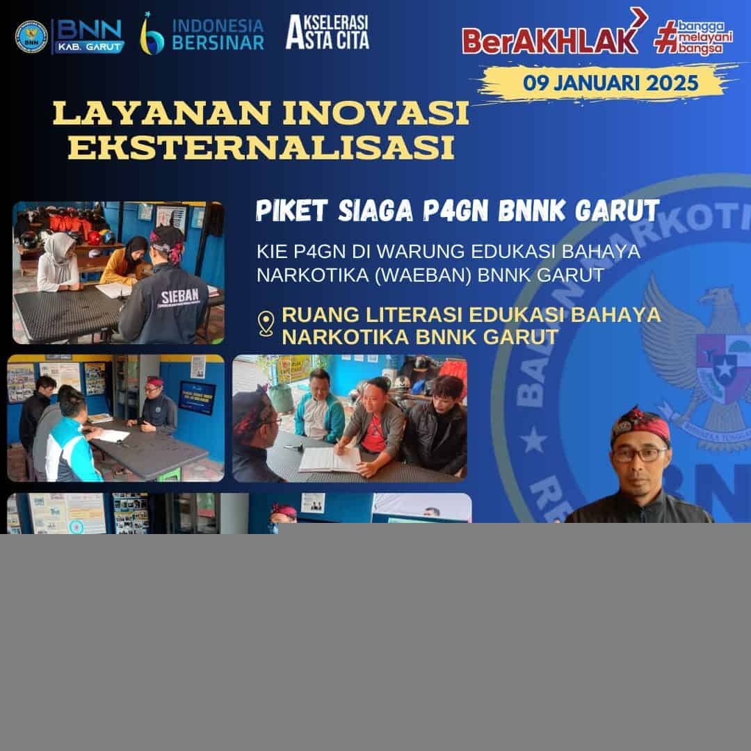 BNNK GARUT GELAR KIE P4GN DI WARUNG EDUKASI BAHAYA NARKOTIKA (WA EBAN) BNNK GARUT BNNK GARUT GELAR KIE P4GN DI WARUNG EDUKASI BAHAYA NARKOTIKA (WA EBAN) BNNK GARUT