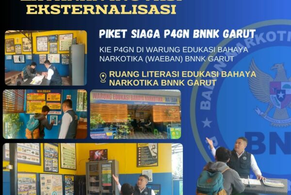 BNNK GARUT GELAR KOMUNIKASI INFORMASI DAN EDUKASI P4GN DI WARUNG EDUKASI BAHAYA NARKOTIKA (WA EBAN) BNNK GARUT