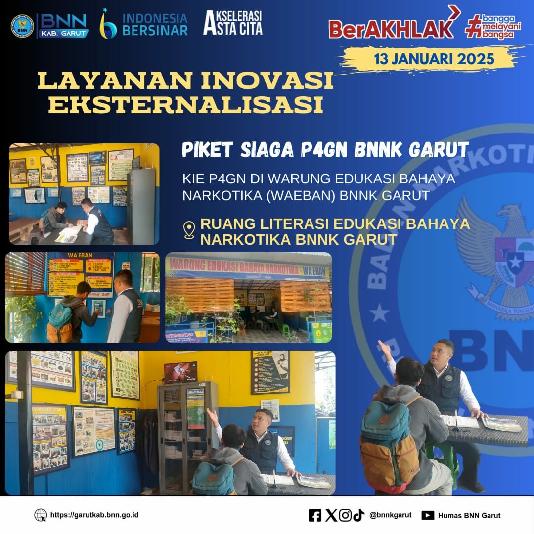 BNNK GARUT GELAR KOMUNIKASI INFORMASI DAN EDUKASI P4GN DI WARUNG EDUKASI BAHAYA NARKOTIKA (WA EBAN) BNNK GARUT BNNK GARUT GELAR KOMUNIKASI INFORMASI DAN EDUKASI P4GN DI WARUNG EDUKASI BAHAYA NARKOTIKA (WA EBAN) BNNK GARUT