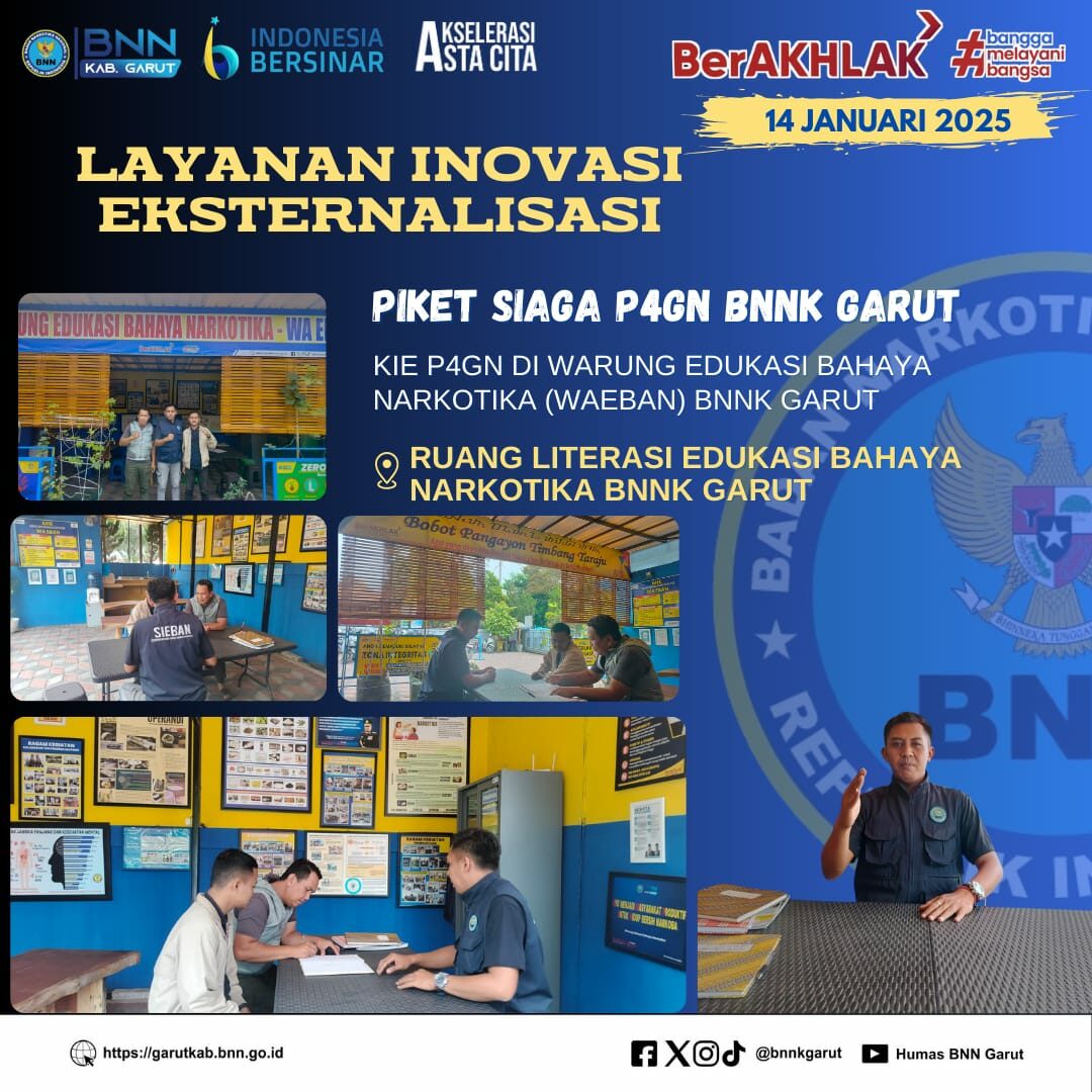 BNNK GARUT ADAKAN KOMUNIKASI INFORMASI DAN EDUKASI P4GN DI WARUNG EDUKASI BAHAYA NARKOTIKA (WA EBAN) BNNK GARUT BNNK GARUT ADAKAN KOMUNIKASI INFORMASI DAN EDUKASI P4GN DI WARUNG EDUKASI BAHAYA NARKOTIKA (WA EBAN) BNNK GARUT