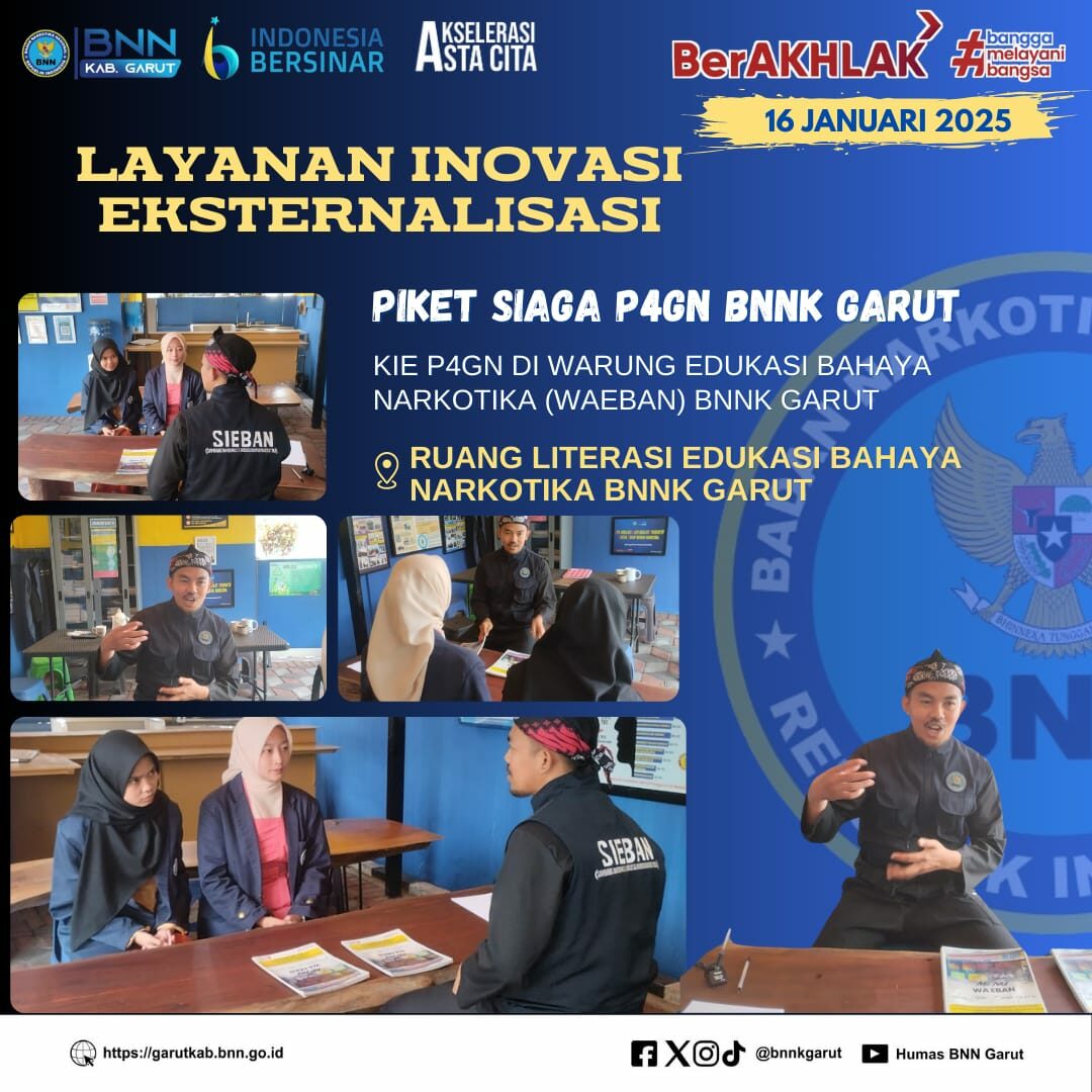 BNNK GARUT LAKSANAKAN KIE P4GN DI WARUNG EDUKASI BAHAYA NARKOTIKA (WA EBAN) BNNK GARUT BNNK GARUT LAKSANAKAN KIE P4GN DI WARUNG EDUKASI BAHAYA NARKOTIKA (WA EBAN) BNNK GARUT