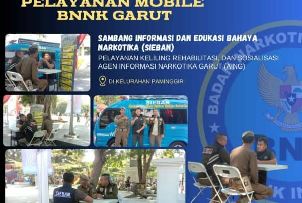 BNNK GARUT ADAKAN LAYANAN INOVASI EKTERNALISASI, MEMANDU PENGUNJUNG DI WARUNG EDUKASI BAHAYA NARKOTIKA (WA EBAN) BNNK GARUT