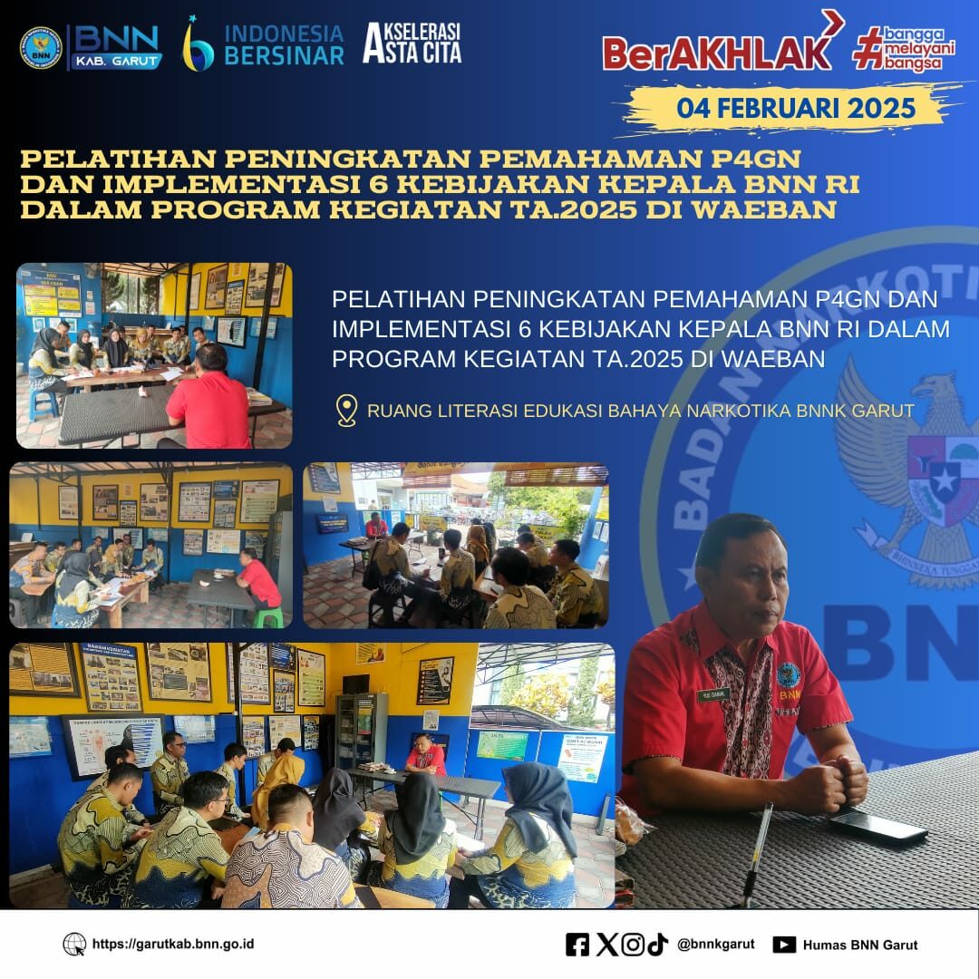 BNNK GARUT GELAR KOMUNIKASI INFORMASI DAN EDUKASI P4GN DI WARUNG EDUKASI BAHAYA NARKOTIKA (WA EBAN) BNNK GARUT GELAR KOMUNIKASI INFORMASI DAN EDUKASI P4GN DI WARUNG EDUKASI BAHAYA NARKOTIKA (WA EBAN)
