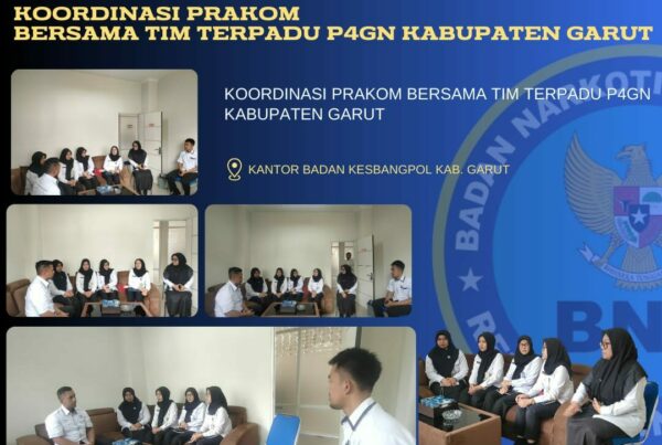 BNNK Garut Gelar Koordinasi Prakom Bersama Tim Terpadu P4GN Kabupaten Garut