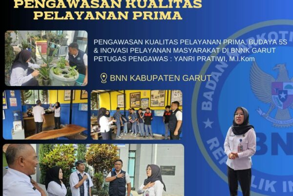BNNK Garut Gelar Pengawasan Kualitas Pelayanan Prima dan Budaya 5S Di Lingkungan BNNK Garut