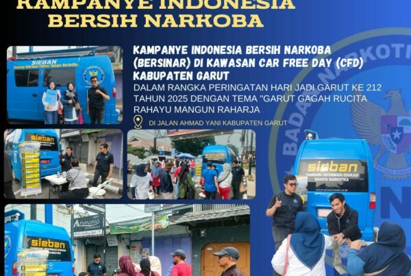 BNNK Garut Gelar Kampanye Indonesia BERSINAR Di Kawasan CFD Kabupaten Garut