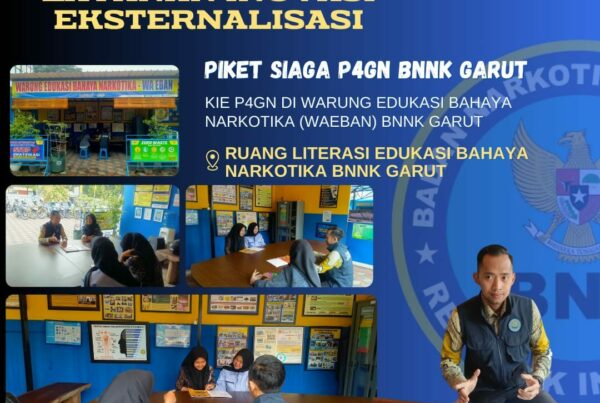 BNNK GARUT GELAR PIKET SIAGA P4GN DI WARUNG EDUKASI BAHAYA NARKOTIKA (WA EBAN) BNNK GARUT