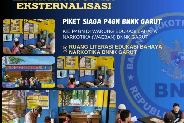 BNNK GARUT LAKSANAKAN KOMUNIKASI INFORMASI DAN EDUKASI P4GN DI WARUNG EDUKASI BAHAYA NARKOTIKA (WA EBAN)