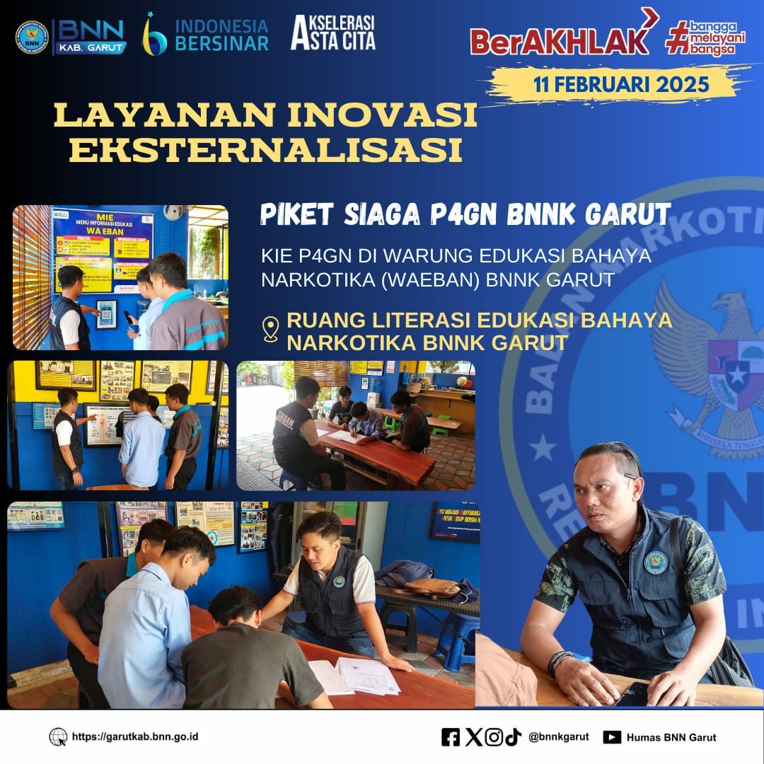 KOMUNIKASI INFORMASI DAN EDUKASI P4GN DI WARUNG EDUKASI BAHAYA NARKOTIKA (WA EBAN) KOMUNIKASI INFORMASI DAN EDUKASI P4GN DI WARUNG EDUKASI BAHAYA NARKOTIKA (WA EBAN)