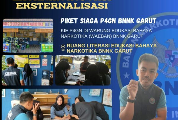 PIKET SIAGA P4GN BNNK GARUT KIE P4GN DI WARUNG EDUKASI BAHAYA NARKOTIKA (WA EBAN) BNNK GARUT