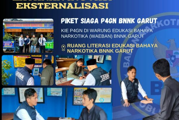 PIKET SIAGA P4GN BNNK GARUT KIE P4GN DI WARUNG EDUKASI BAHAYA NARKOTIKA (WA EBAN) BNNK GARUT