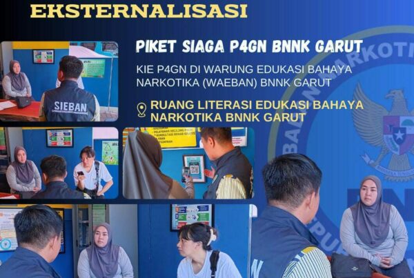 PIKET SIAGA P4GN BNNK GARUT KIE P4GN DI WARUNG EDUKASI BAHAYA NARKOTIKA (WA EBAN) BNNK GARUT