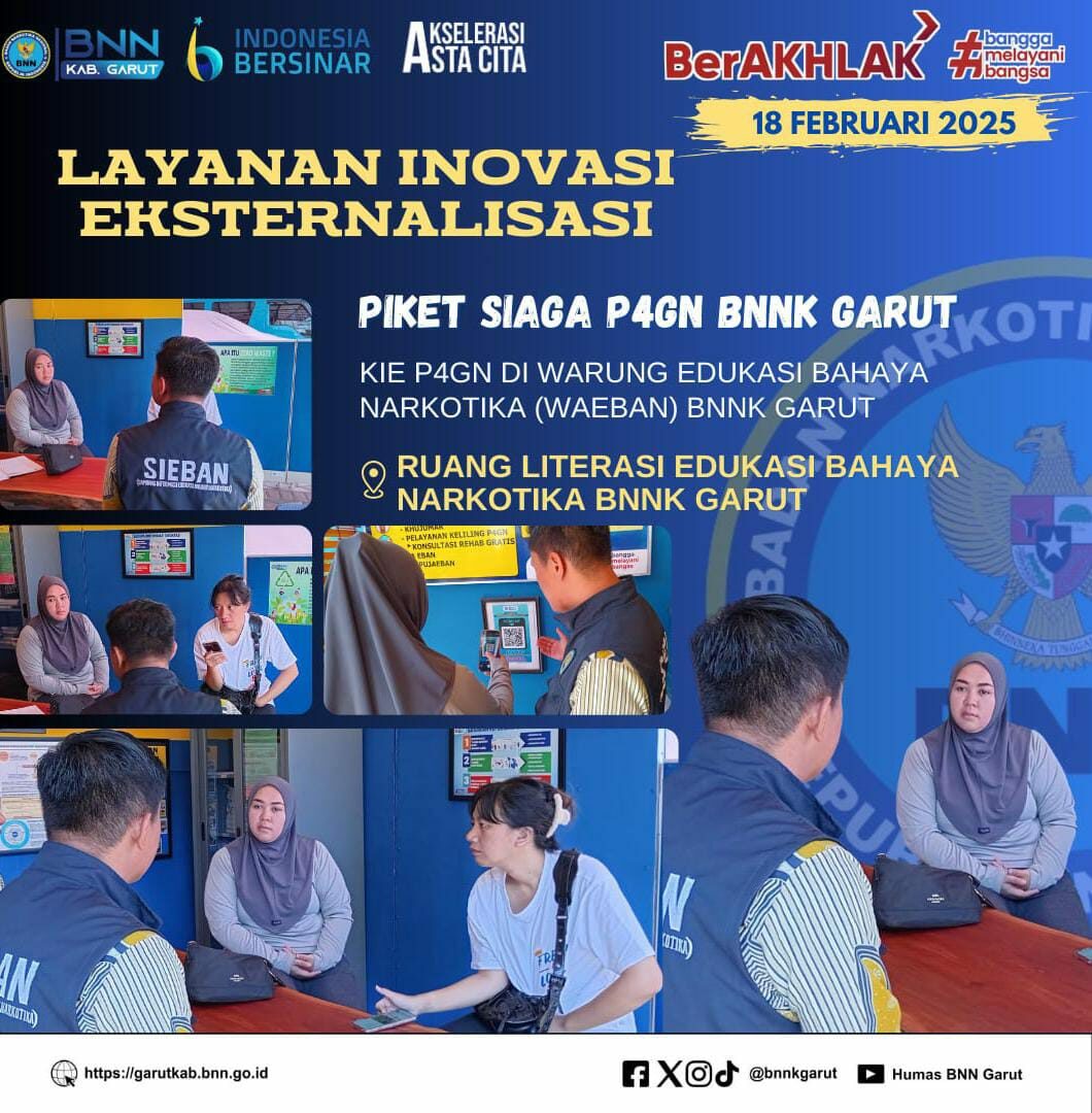 PIKET SIAGA P4GN BNNK GARUT KIE P4GN DI WARUNG EDUKASI BAHAYA NARKOTIKA (WA EBAN) BNNK GARUT PIKET SIAGA P4GN BNNK GARUT KIE P4GN DI WARUNG EDUKASI BAHAYA NARKOTIKA (WA EBAN) BNNK GARUT