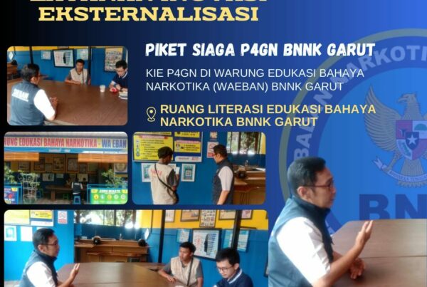 BNNK GARUT LAKSANAKAN PIKET SIAGA P4GN DI WARUNG EDUKASI BAHAYA NARKOTIKA (WA EBAN) BNNK GARUT