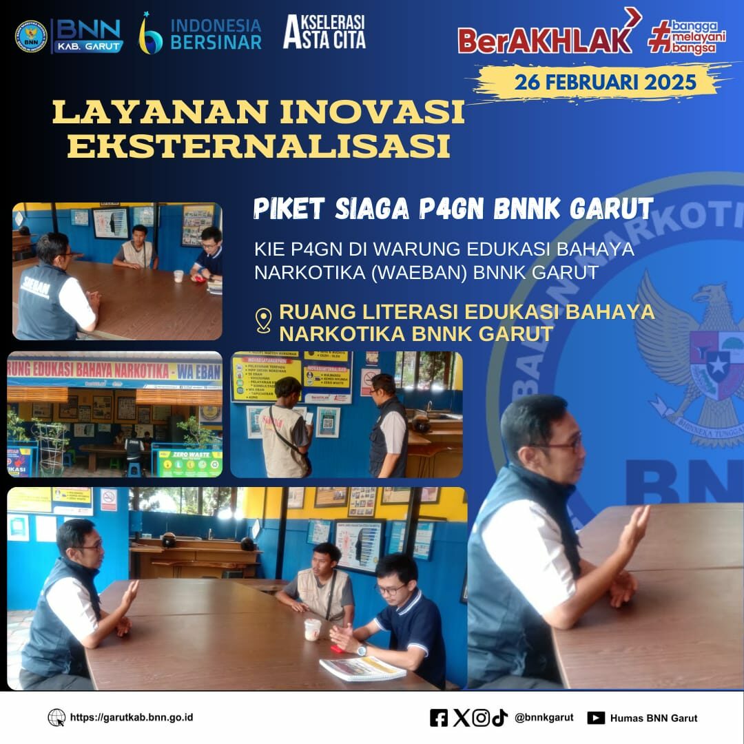 BNNK GARUT LAKSANAKAN PIKET SIAGA P4GN DI WARUNG EDUKASI BAHAYA NARKOTIKA (WA EBAN) BNNK GARUT BNNK GARUT LAKSANAKAN PIKET SIAGA P4GN DI WARUNG EDUKASI BAHAYA NARKOTIKA (WA EBAN) BNNK GARUT