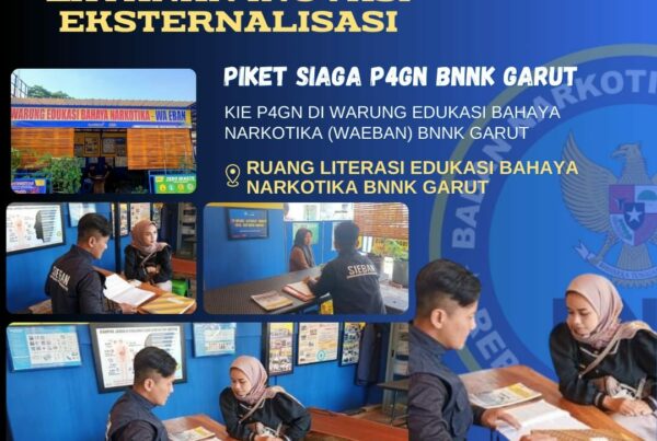 PERKUAT KIE P4GN, BNNK GARUT LAKSANAKAN PIKET SIAGA P4GN DI WARUNG EDUKASI BAHAYA NARKOTIKA (WA EBAN) BNNK GARUT