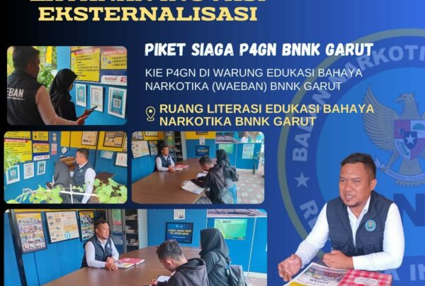 BNNK GARUT ADAKAN PIKET SIAGA P4GN DI WARUNG EDUKASI BAHAYA NARKOTIKA (WA EBAN) BNNK GARUT