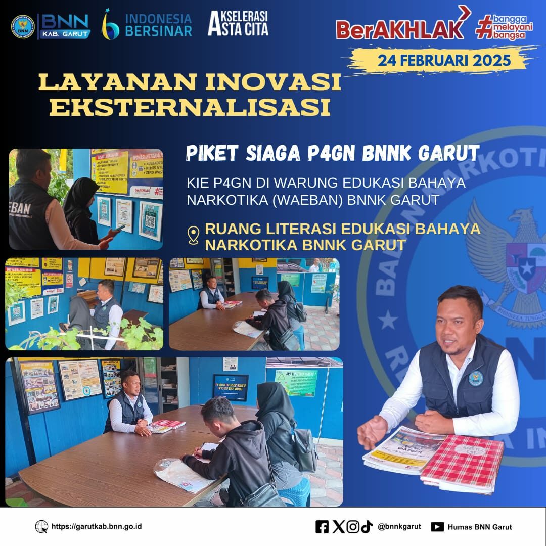 BNNK GARUT ADAKAN PIKET SIAGA P4GN DI WARUNG EDUKASI BAHAYA NARKOTIKA (WA EBAN) BNNK GARUT BNNK GARUT ADAKAN PIKET SIAGA P4GN DI WARUNG EDUKASI BAHAYA NARKOTIKA (WA EBAN) BNNK GARUT