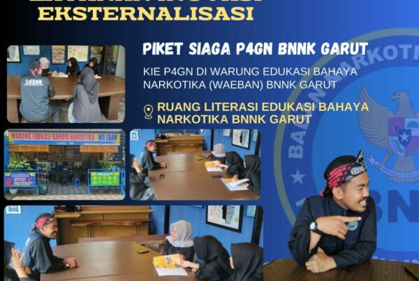 BNNK GARUT GELAR PIKET SIAGA P4GN DI WARUNG EDUKASI BAHAYA NARKOTIKA (WA EBAN) BNNK GARUT
