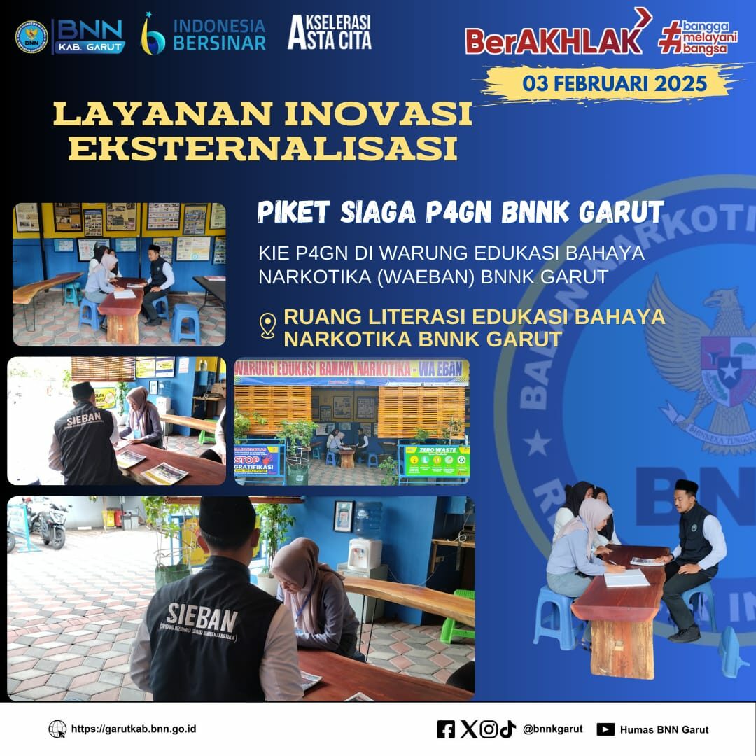 KIE P4GN DI WARUNG EDUKASI BAHAYA NARKOTIKA (WA EBAN) BNNK GARUT KIE P4GN DI WARUNG EDUKASI BAHAYA NARKOTIKA (WA EBAN) BNNK GARUT