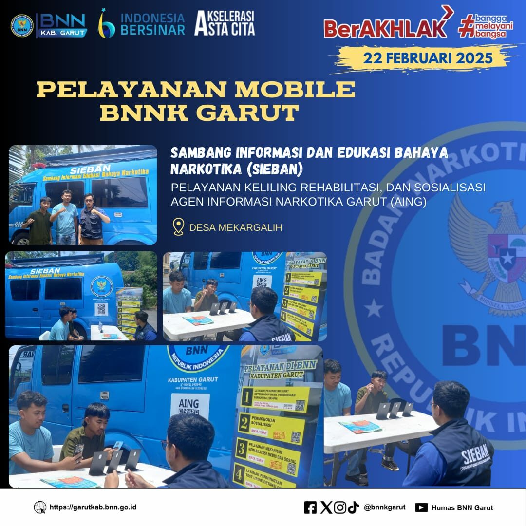 PERKUAT KIE P4GN, BNNK GARUT LAKSANAKAN PIKET SIAGA P4GN DI WARUNG EDUKASI BAHAYA NARKOTIKA (WA EBAN) BNNK GARUT
