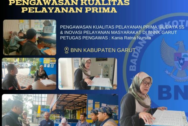 BNNK Garut Perkuat Pengawasan Kualitas Pelayanan Prima dan Budaya 5S Di Lingkungan BNNK Garut